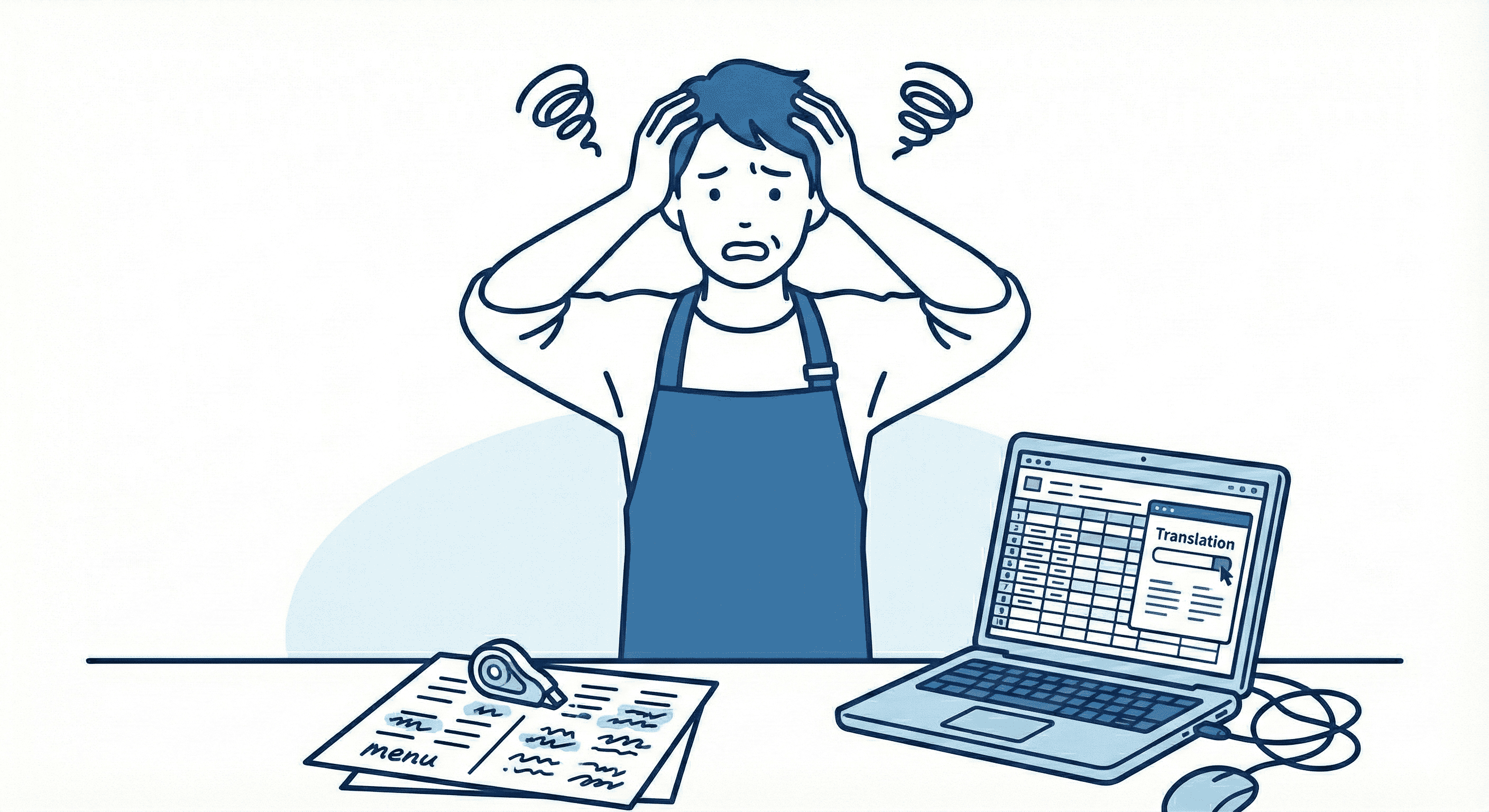 翻訳や写真の入れ替えが面倒…